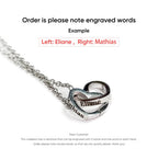 Eternal Rose Bear W/ Engraved Necklace